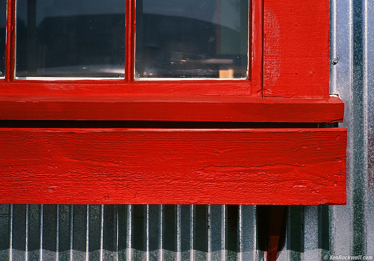 Window, Tin Wall, Nevada City, California.