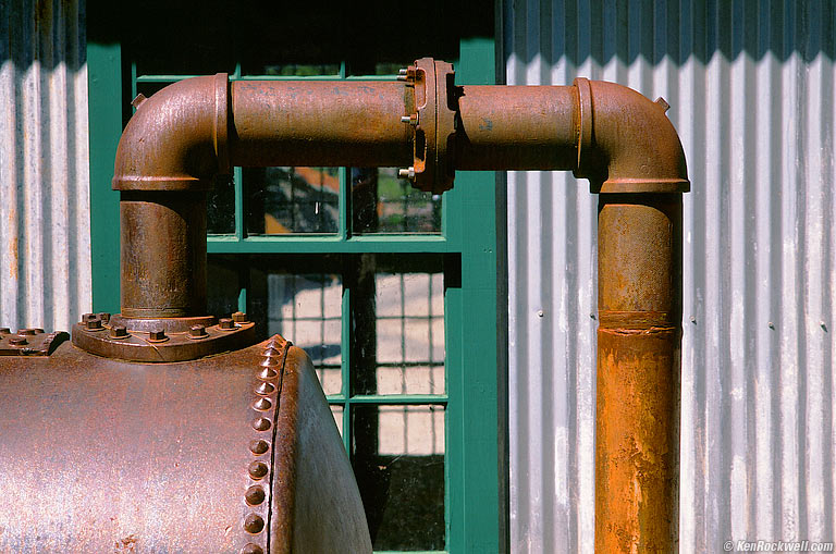 Pipes, Empire Mine, Grass Valley, California.