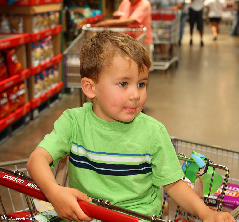 Ryan at Costco, Maui. 12:10 PM.