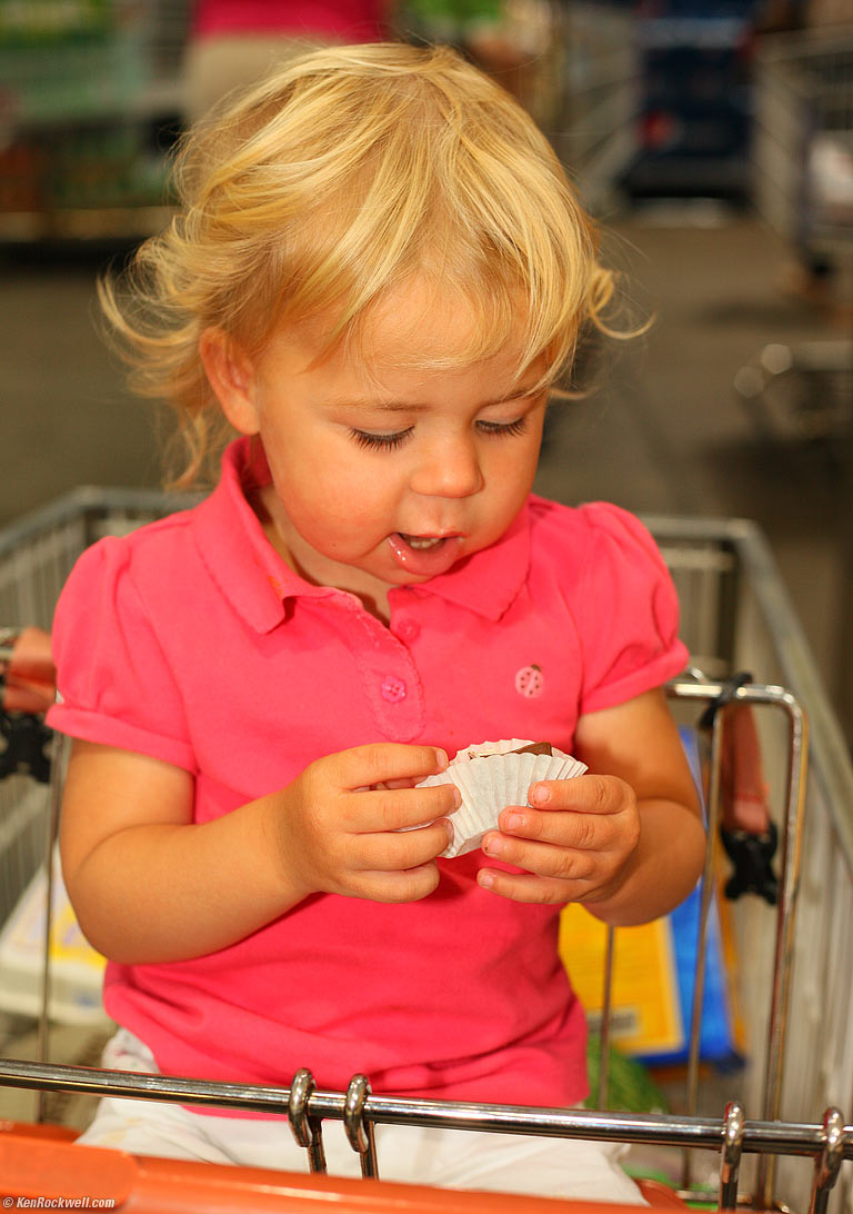 Samples, Costco, Maui. 12:25 PM.