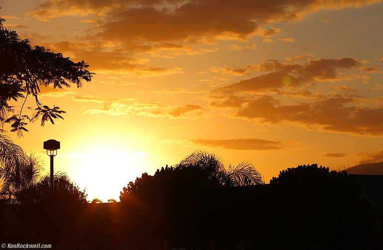 Parking Lot Sunset, Kihei, Maui. 8:39 PM.