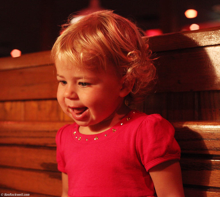 Katie anticipating, Kihei, Maui. 8:01 PM.