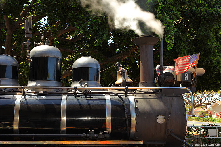Sugar Cane Train, Lahaina, Maui, 10:41 AM.