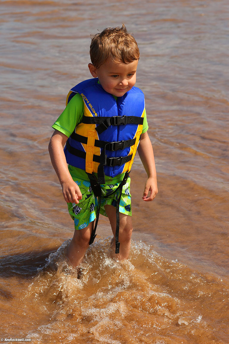 Ryan in the ocean, Wailea Beach, Maui. 10:06 AM.