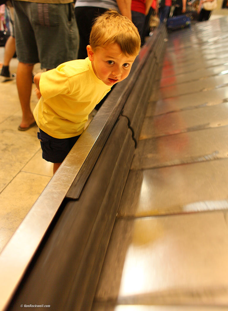 That was the last bag. 10:01 PM.