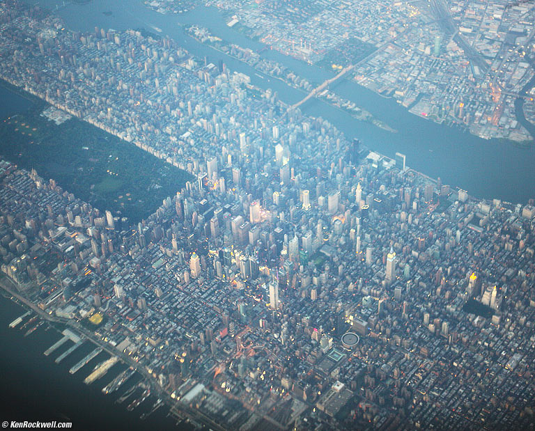 Midtown Manhattan from 16,000 feet