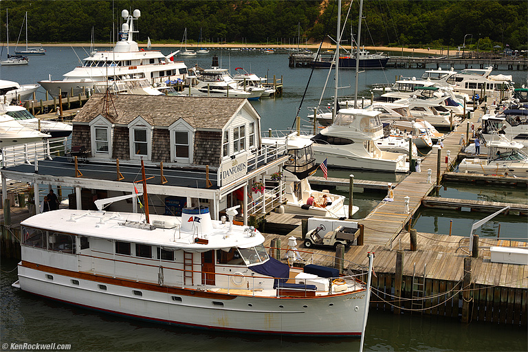 Port Jefferson, Long Island, 10:58 AM.