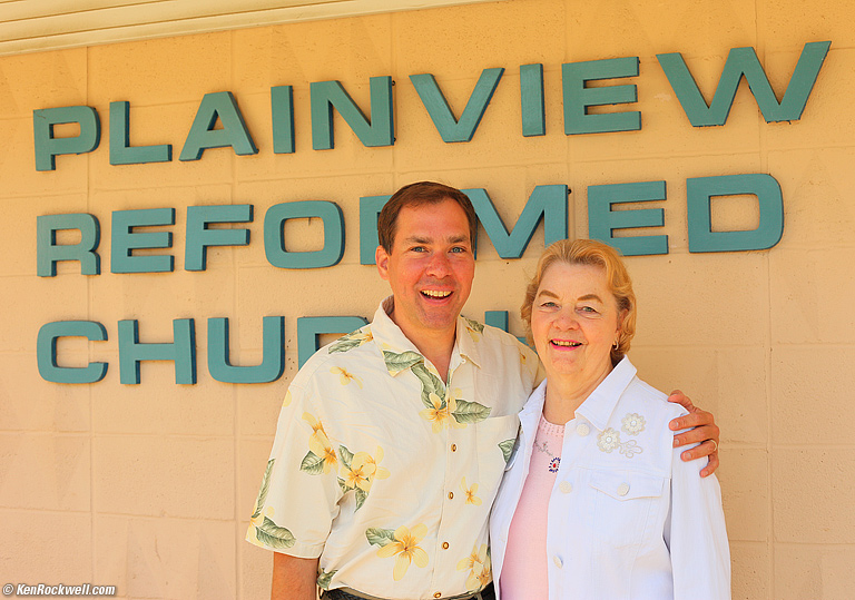 Mom and I, Plainview, Long Island, 12:04 PM.