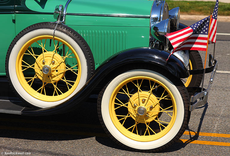 Ford Model A, Memorial Day Parade, Plainview, Long Island, 10:27 AM.