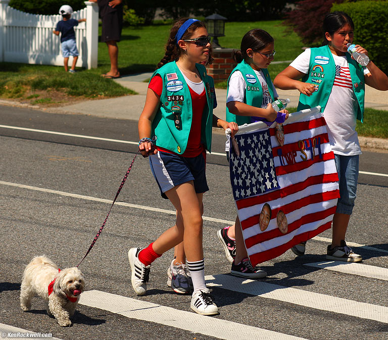 Troop 3434, Memorial Day Parade, Plainview, Long Island, 10:32 AM.