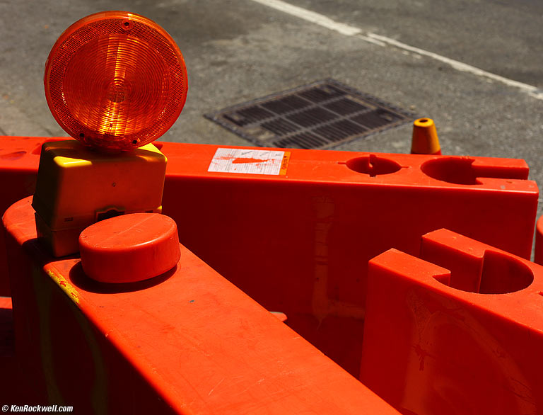Orange, near Penn Station, Manhattan, 1:49 PM.