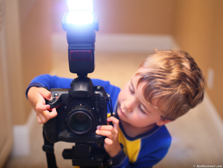 Ryan photographs with the Nikon D3, 9:38 AM.