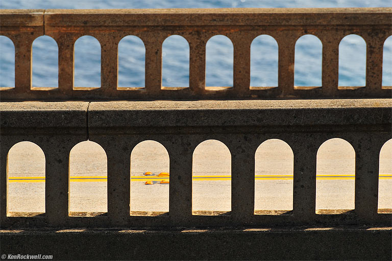 Bixby Bridge, Big Sur, California, 4:06 PM.