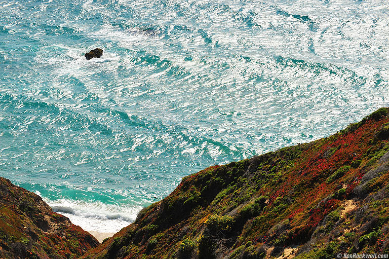 V, Big Sur, California, 4:57 PM.