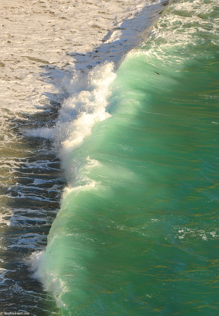 Green, Big Sur, California, 7:05 PM.