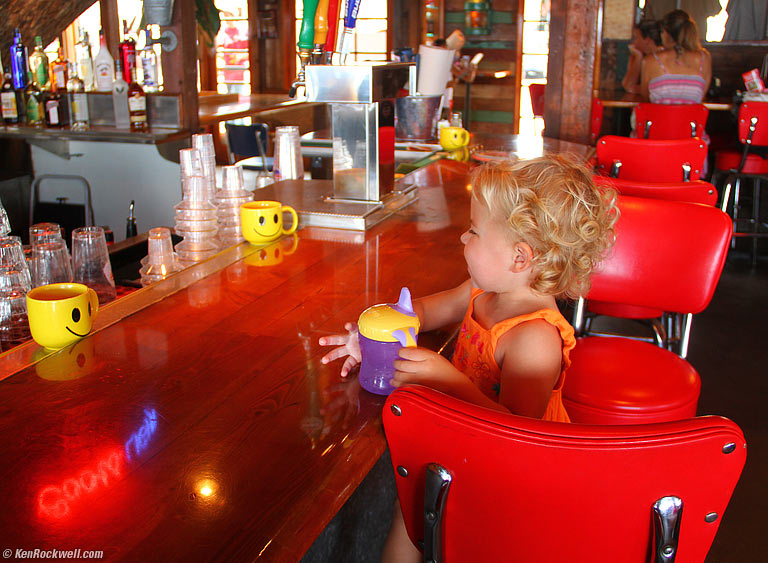 Katie at the bar, 12:33 PM.