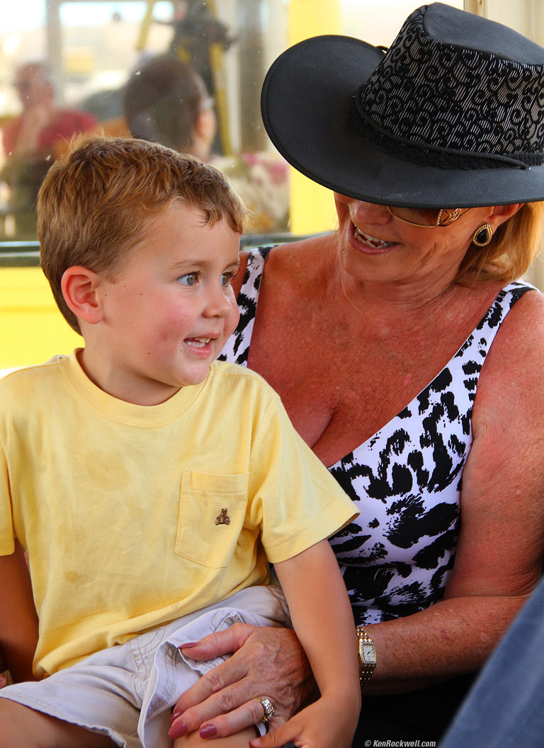 Ryan and Noni on the Sugar Cane Train, 1:42 PM. 