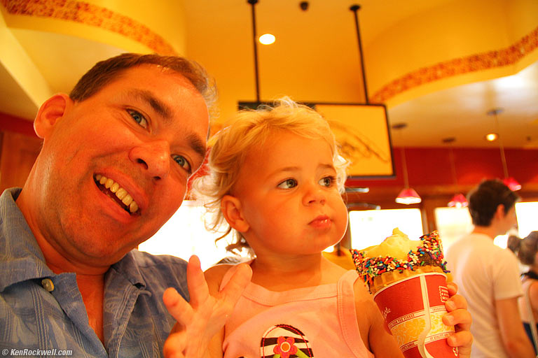 Dad and Katie (self-portrait), 12:28 PM.