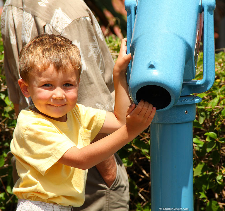 Ryan and the telescope, 2:02 PM. 
