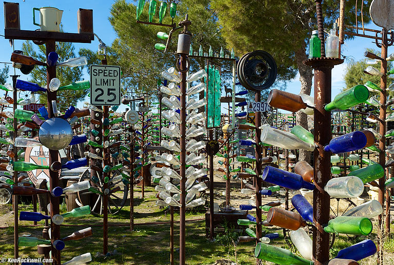 Bottle Trees, 1:01 PM. (Auto ISO 160, Auto 1/90, 1965 LEICA SUMMICRON 35mm f/2 at about f/16.)