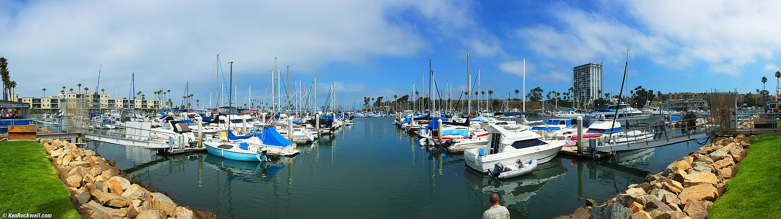 Panorama of Oceanside Harbor