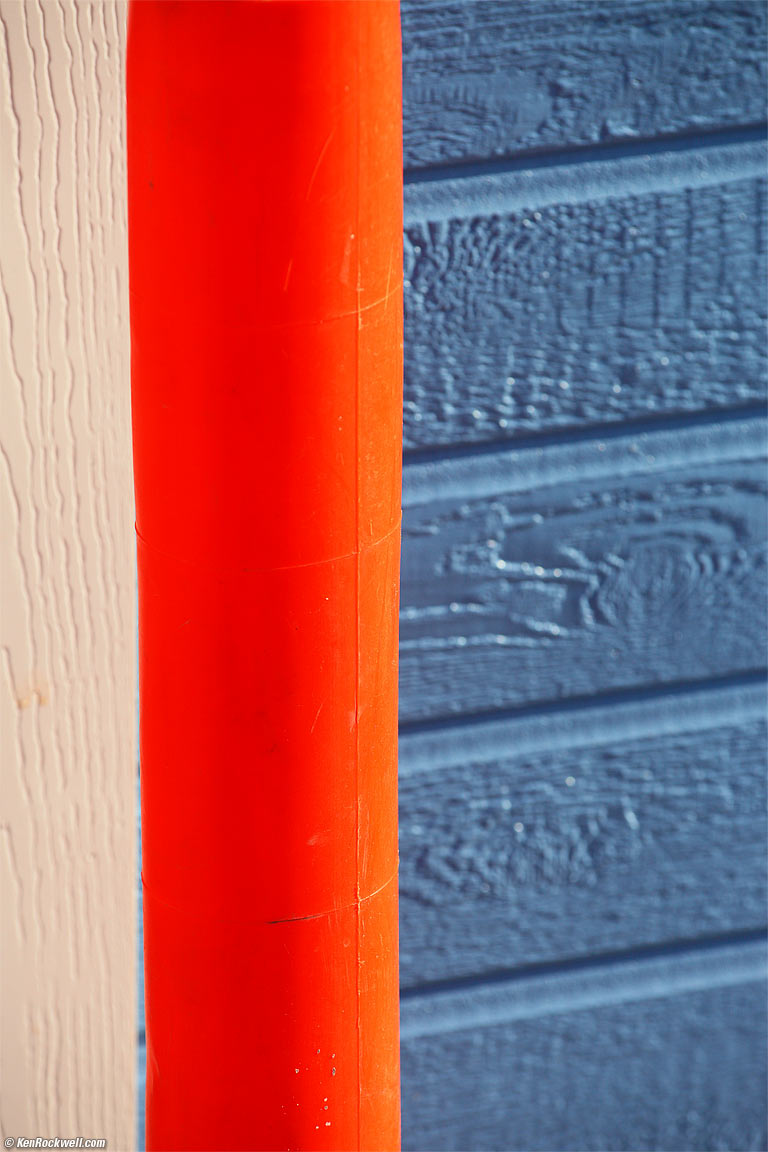 Orange pole over blue, Oceanside Harbor