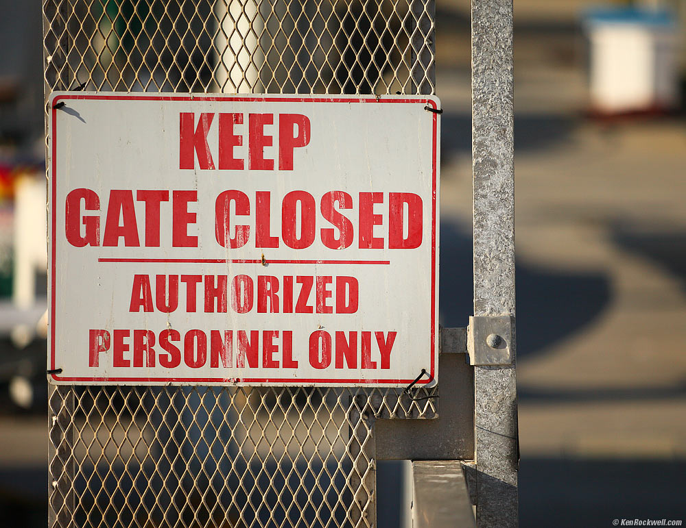 Gate sign, Oceanside Harbor