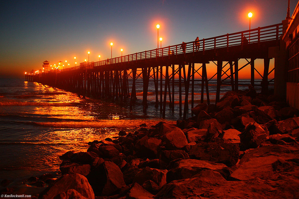 Oceanside Pier at Night