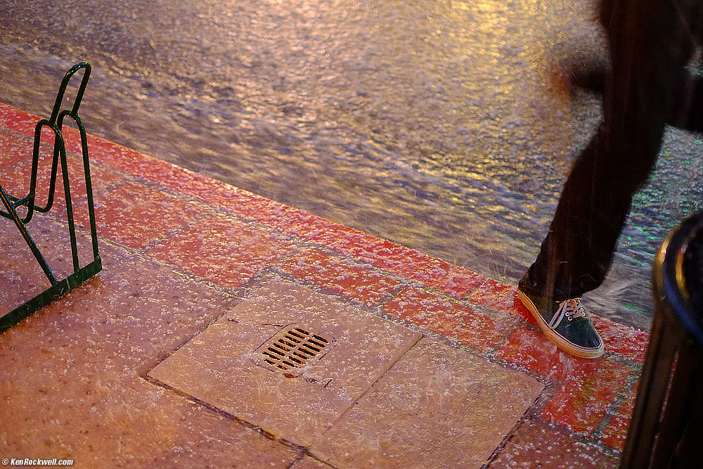 Hail Storm, San Luis Obispo