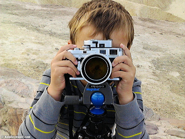 Ryan shoots the LEICA M3 at Zabriskie Point, Death Valley, California 7:36 AM