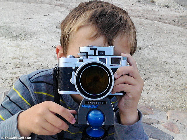 Ryan shoots the LEICA M3 at Zabriskie Point, Death Valley, California 7:36 AM