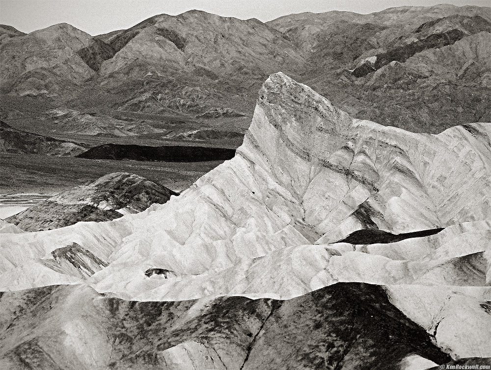 Manly Beacon, Death Valley, California 7:22 AM