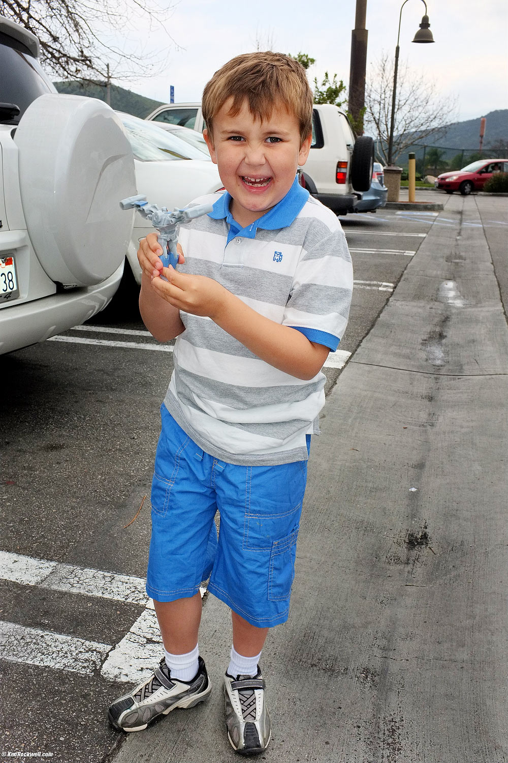 Ryan's McDonald's toy is dressed like him! 2:16 PM, Agoura Hills