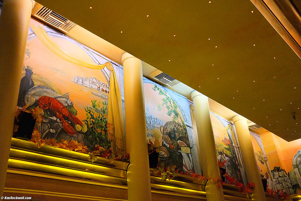 Inside Aldo's Italian Restaurant, 6:59 PM