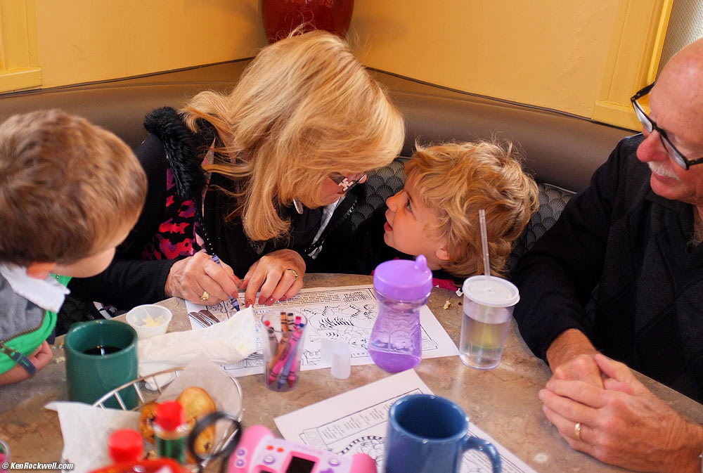 Katie questions Noni, 8:58 AM.