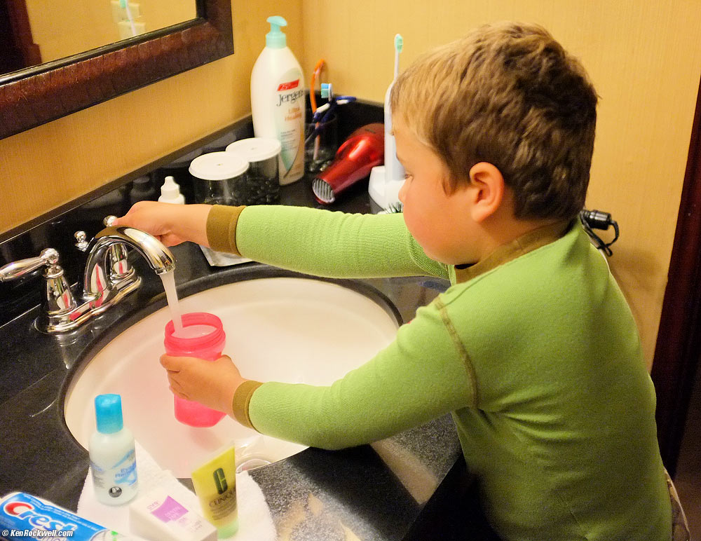 Ryan makes his own baba, 8:59 PM.