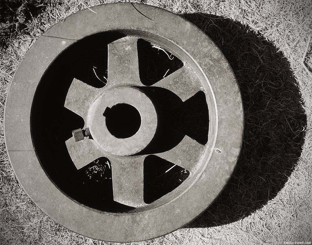 Iron Wheel with Its Shadow, Bodie