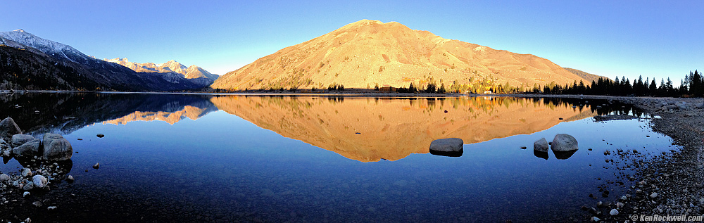 Twin Lakes California at sunrise