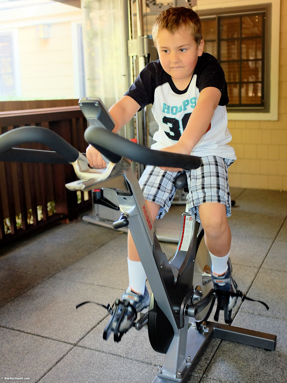 Ryan Rides the Fake Bike