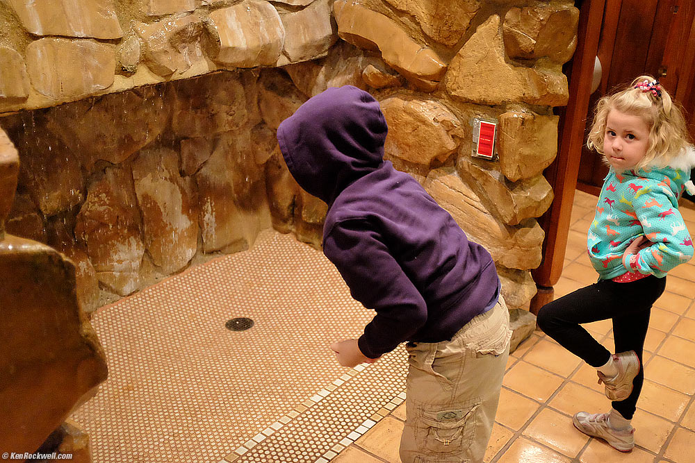 Ryan and Katie Check Out the Madonna Inn Urinal
