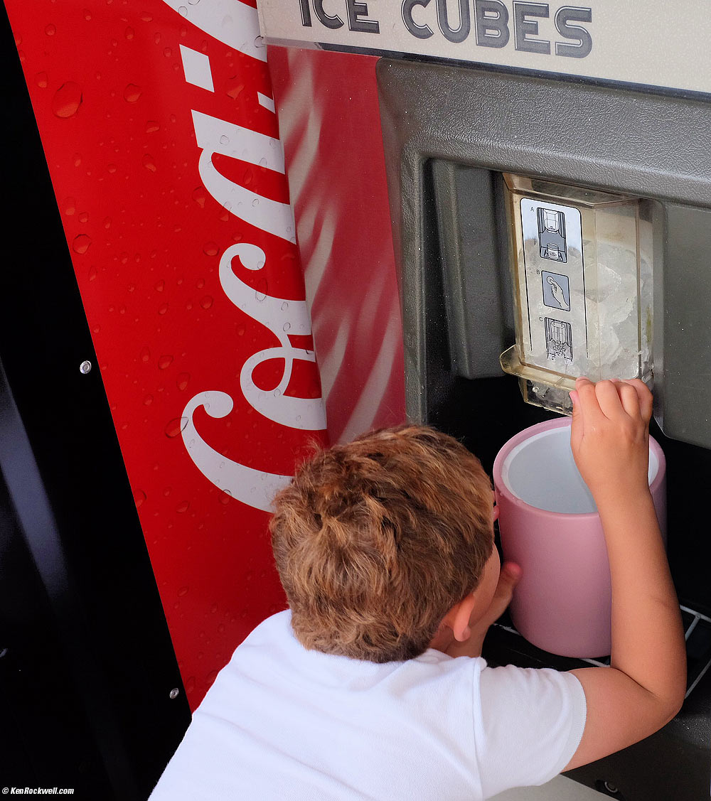 Ryan Scopes Out The Ice Machine,  Madonna Inn