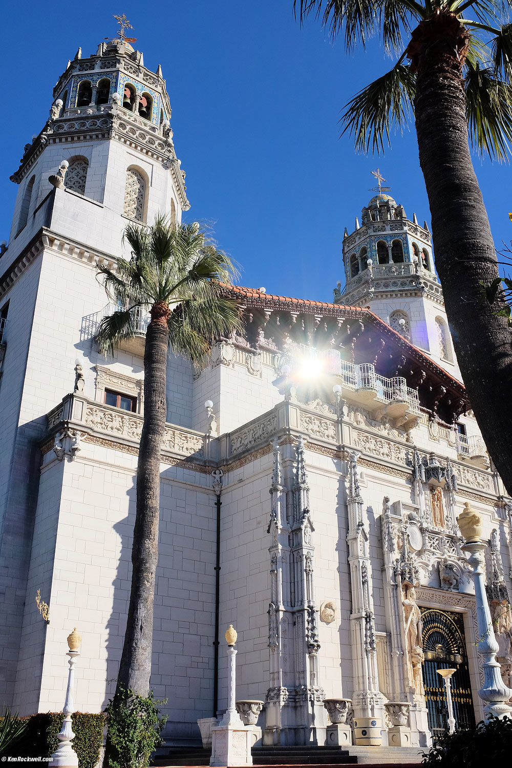 Hearst Castle with Sunburst