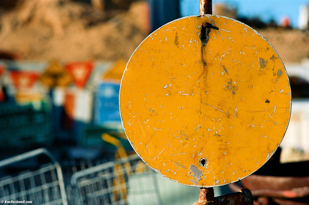 Dirty Yellow Sign, Tom's Welding, Barstow CA