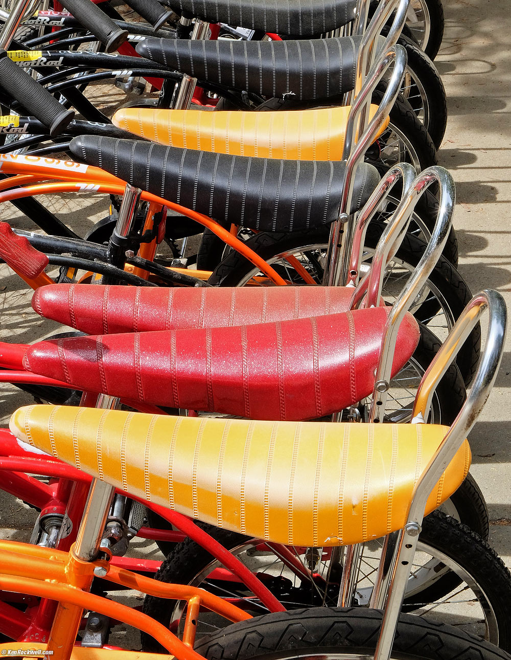 Banana Seats at the Bike Rental Shop, Yosemite Lodge at the Falls