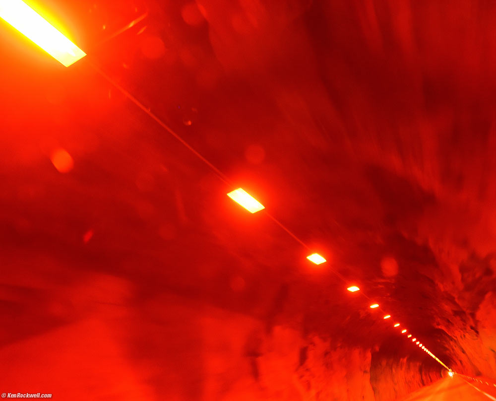 Speeding through Wawona Tunnel, Yosemite
