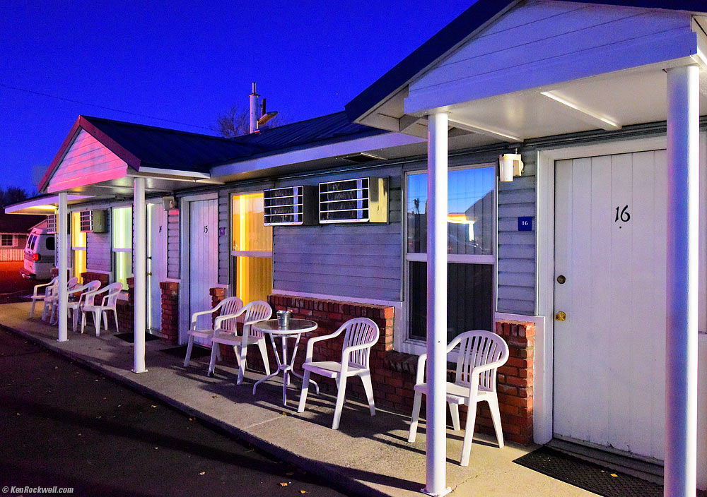 Redwood Motel after Dusk, Bridgeport