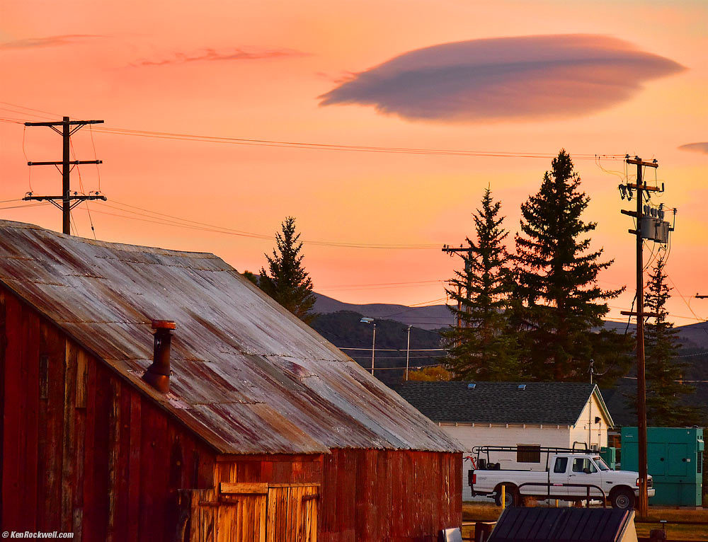 Flying Saucer over Mono Lake as Seen from Bridgeport