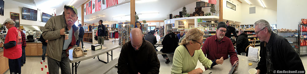 Revelers at Whoa Nellie Deli, Lee Vining