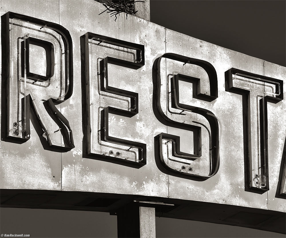 Road Runner's Retreat Sign in Black & White