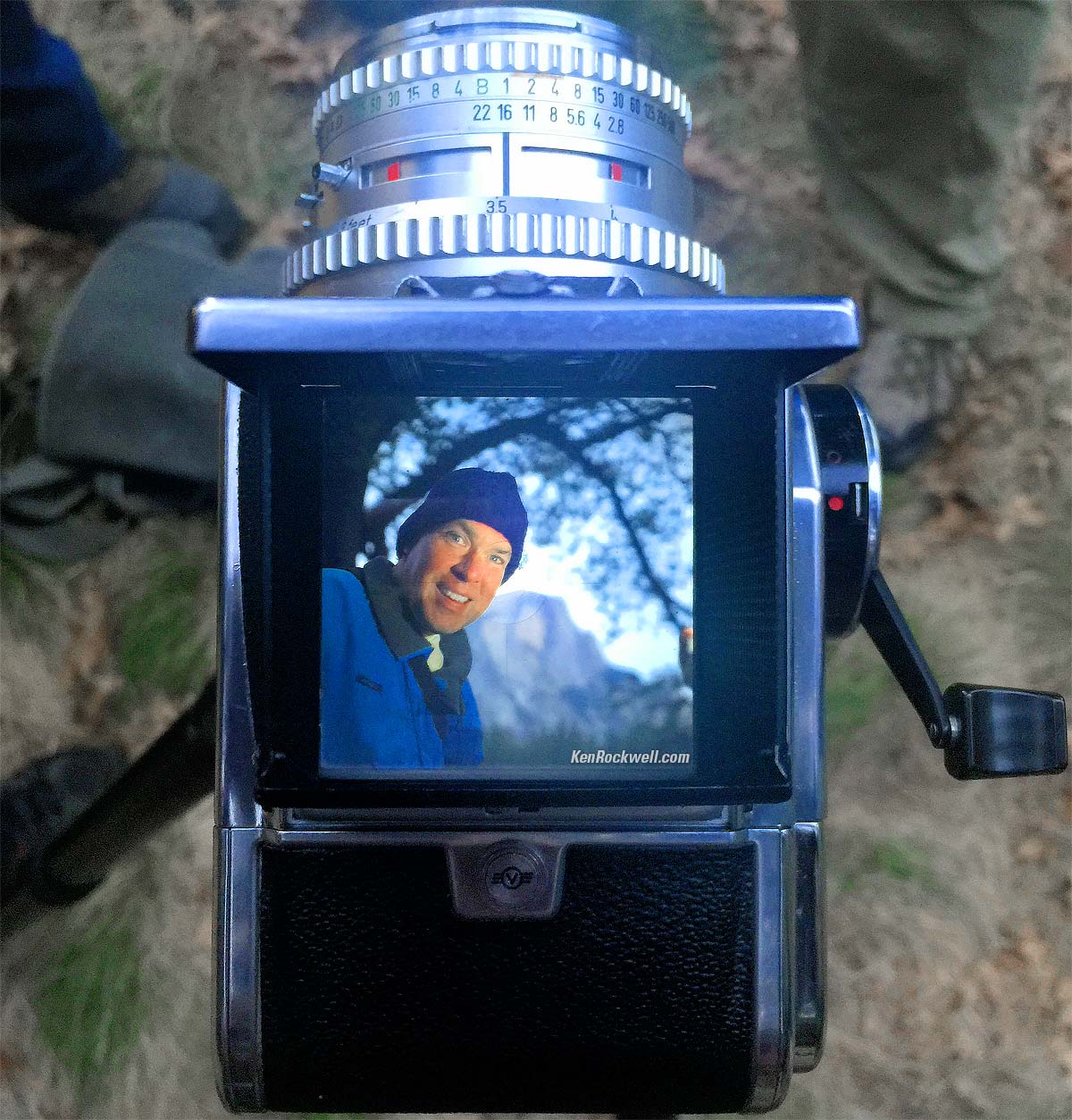 Ken Rockwell in a Hasselblad